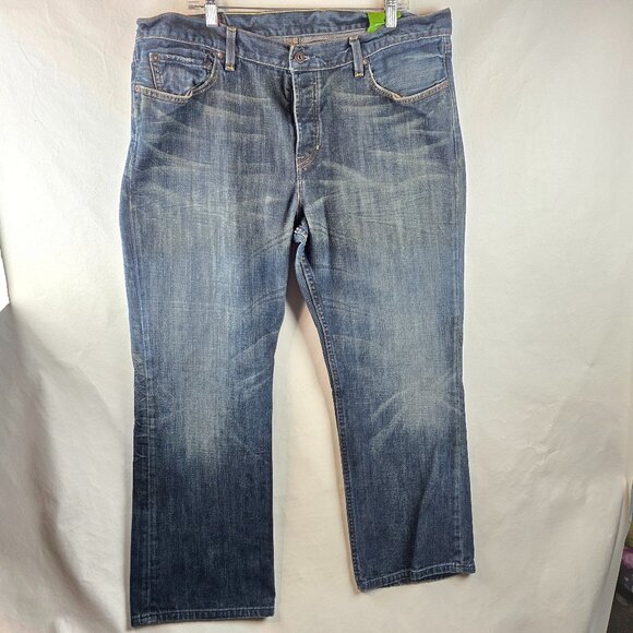 Gap 1969 Jeans Mens 40x30 Blue Straight Fit Classic Denim Button Fly Y2k 00s - Picture 1 of 12